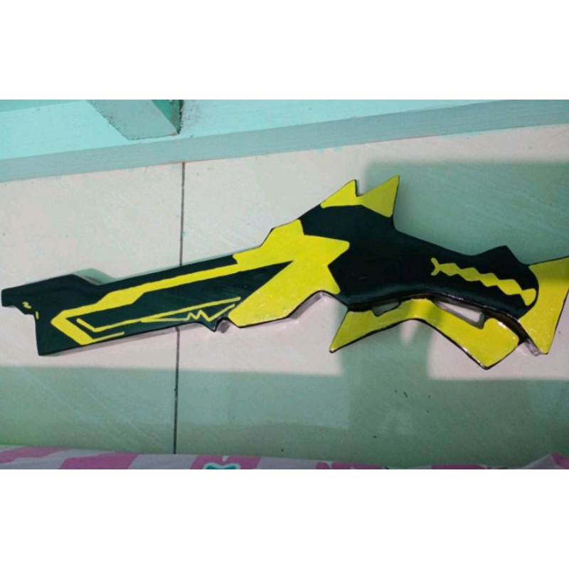 Senjata FF mainan anak,skin ff kuning hitam
