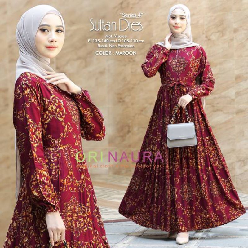 cb butik gamis sultan motif BATIK // gamis kekinian // gamis terbaru