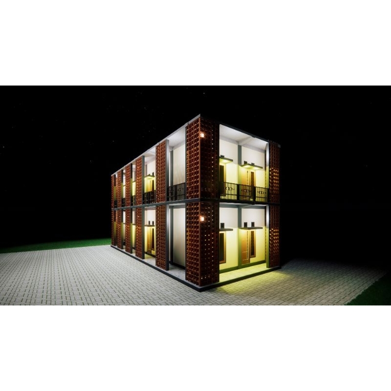 Jasa Desain Rumah Minimalis Kos Kosan Minimalis  1 Lantai, 2 lantai, 3 lantai