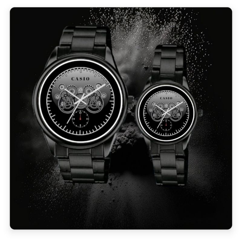 GROSIR JAM TANGAN  COUPLE CASIO TERMURAH /Jam Tangan Rantai Steinless Casio pasangan