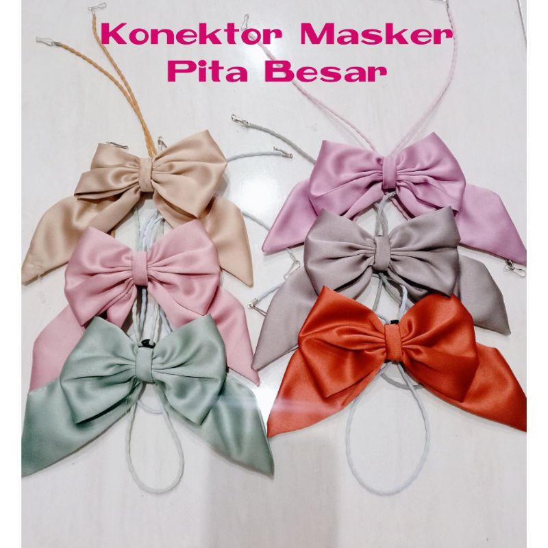 konektor masker pita tali masker pita renda premium