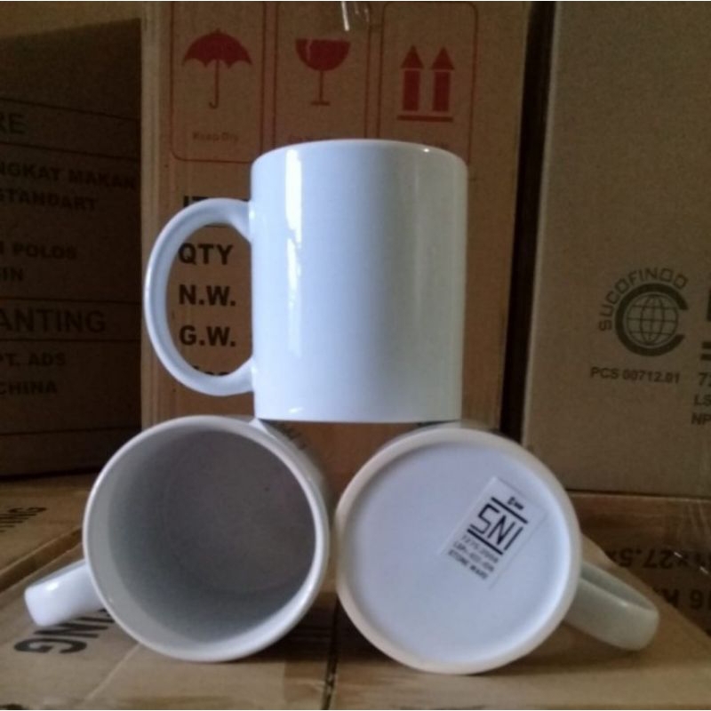 Mug coating polos siap pres sublim