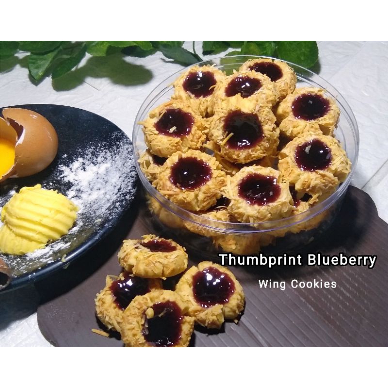 

THUMBPRINT BLUEBERRY HOME MADE BY WING COOKIES