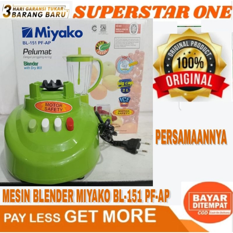 Mesin Blender miyako BL-151 PF-AP Persamaannya BL 151 PF AP