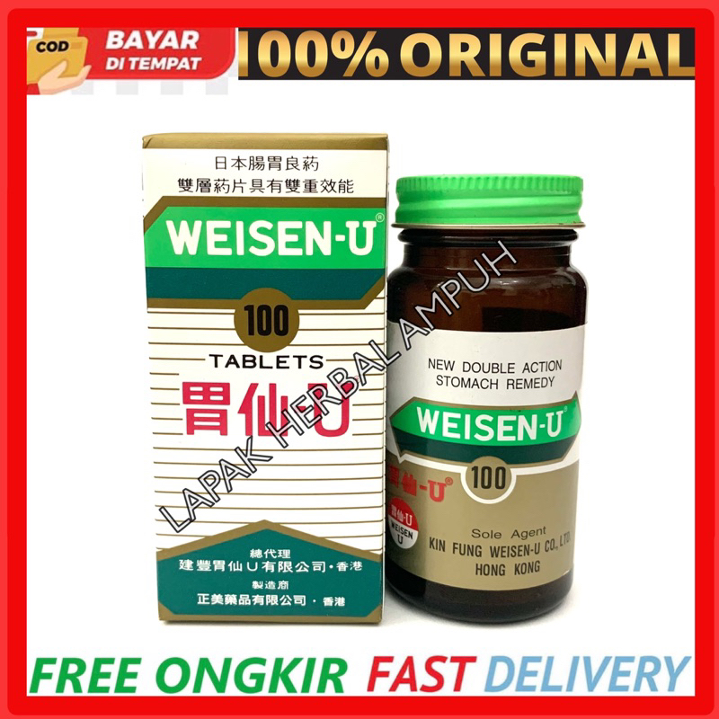 WEISEN U 100 TABLET ASLI HONGKONG OBAT MAAG