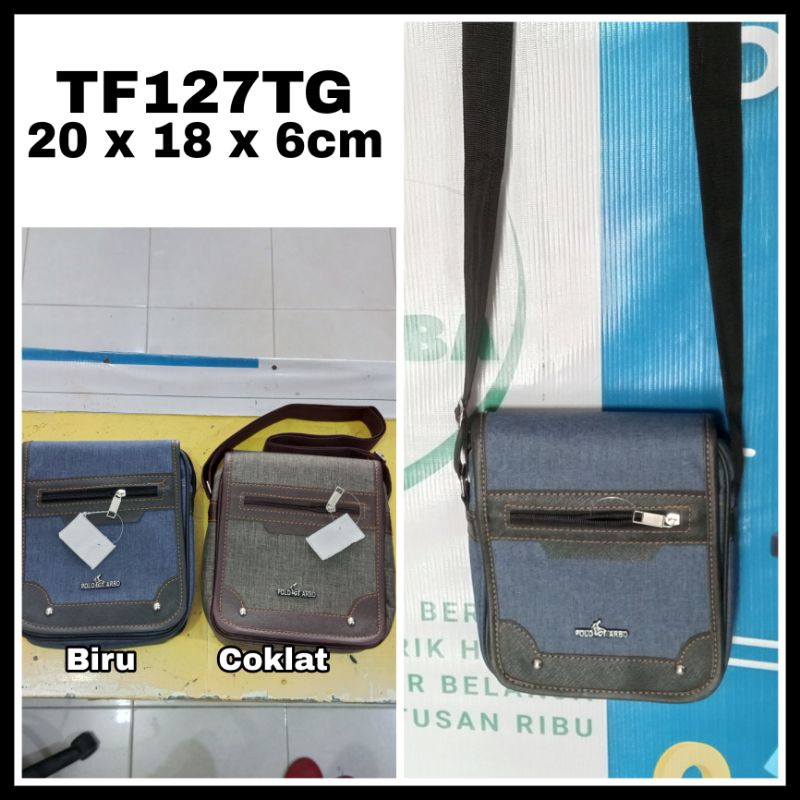 Tf127 Tas selempang pria Polo tas bisnis kerja laki