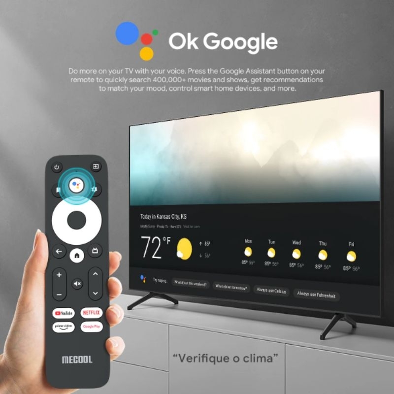 Mecool Smart Tv Box Android 11 Bluetooth 5.0 4K DDR4 2GB 16GB KM2 Plus Hitam DVR Smart TV Box Android Mecool Terbaru Tv Biasa jadi TV Smart TV