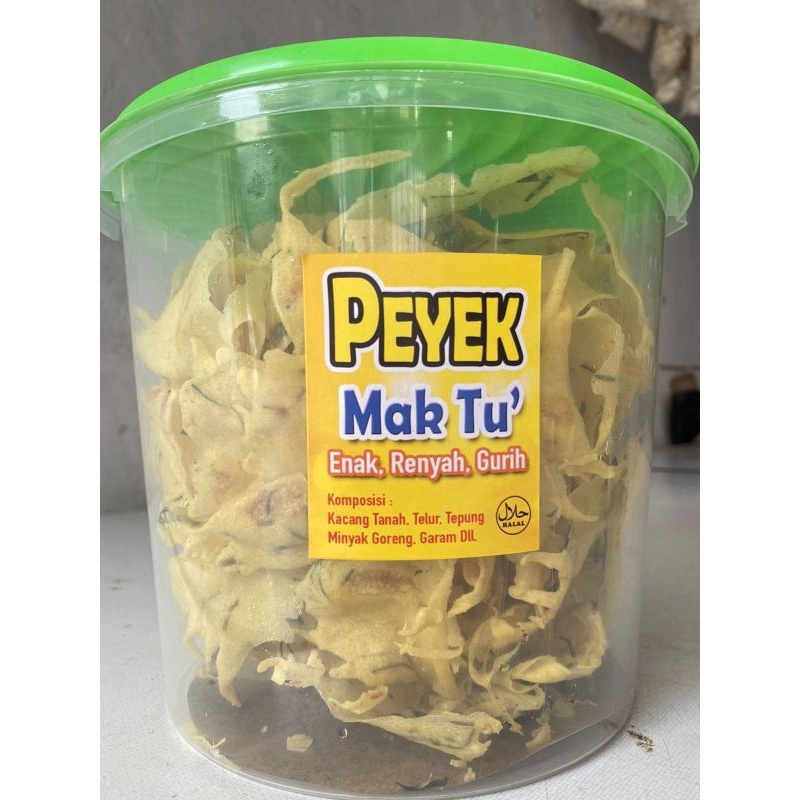 Peyek Udang Rebon Ukuran Toples 5 liter