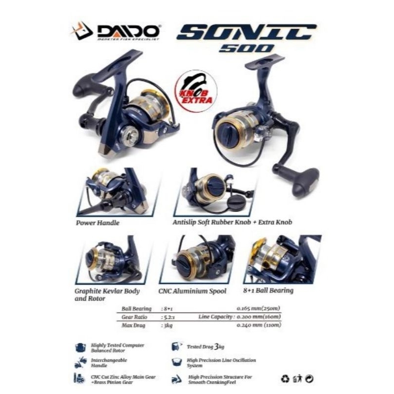 Reel Daido Sonic 500