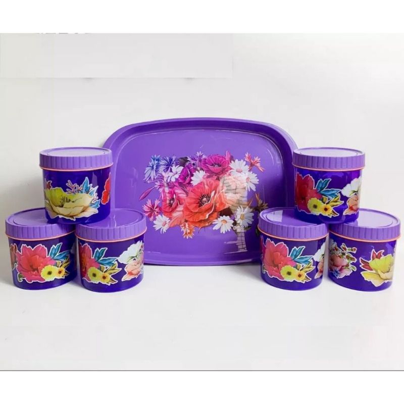 Toples Kue Nampan Motif Bunga Fre Bubble wrap