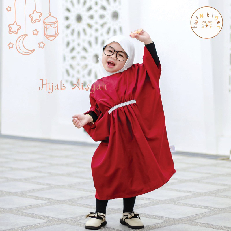 Twin Tiger Baby Hijab Aisyah - Hijab Anak / Jilbab Anak
