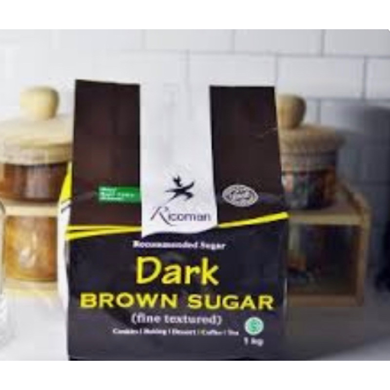 

Dark brown sugar ricoman 1 kg