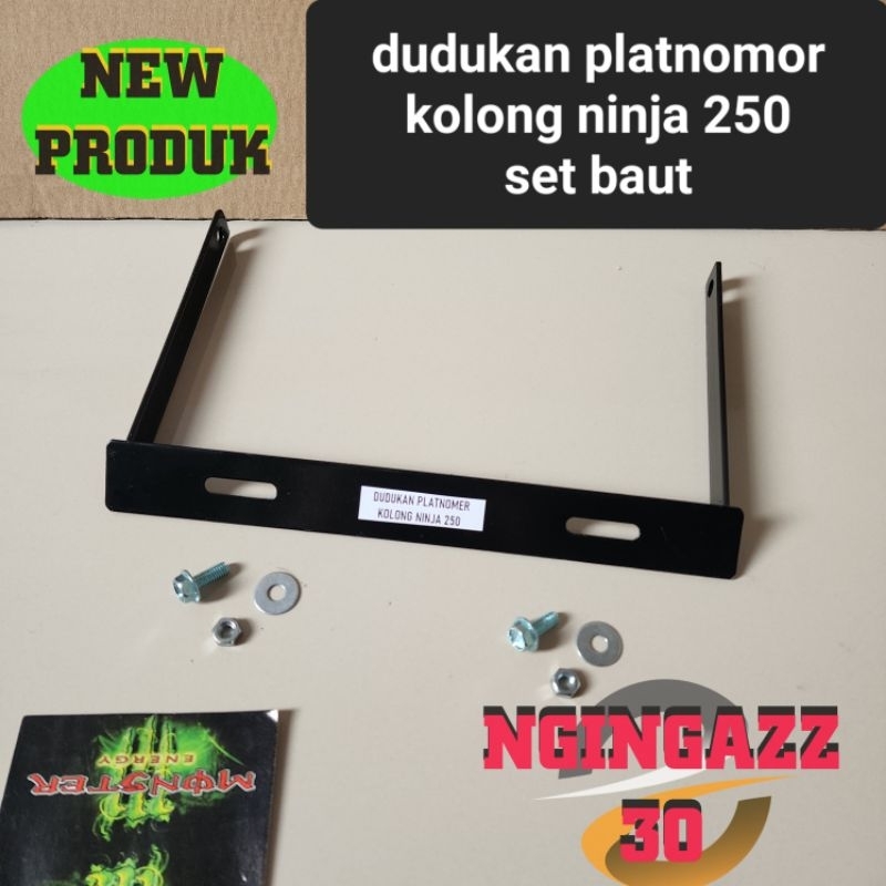 dudukan platnomor plat nomor kolong ninja 250fi N250 fi