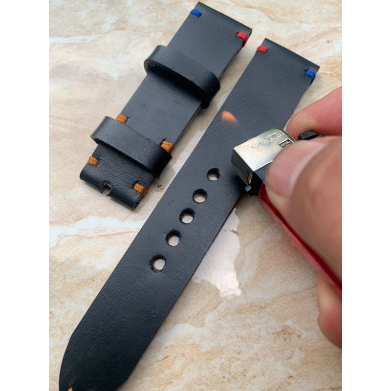 Strap Tali jam tangan kulit sapi asli genuine lether Handmade berkualitas