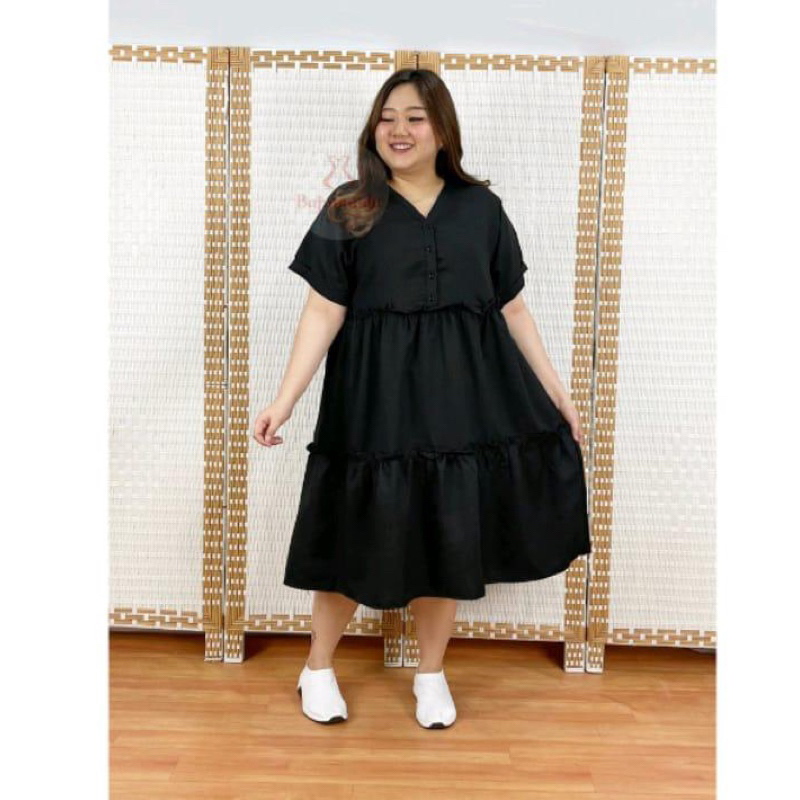 DASTER SUSUN BUSUI BAHAN RAYON PREMIUM DASTER SUSUN TERBARU DASTER PEKALONGAN MIDI DRESS LENGAN PEND