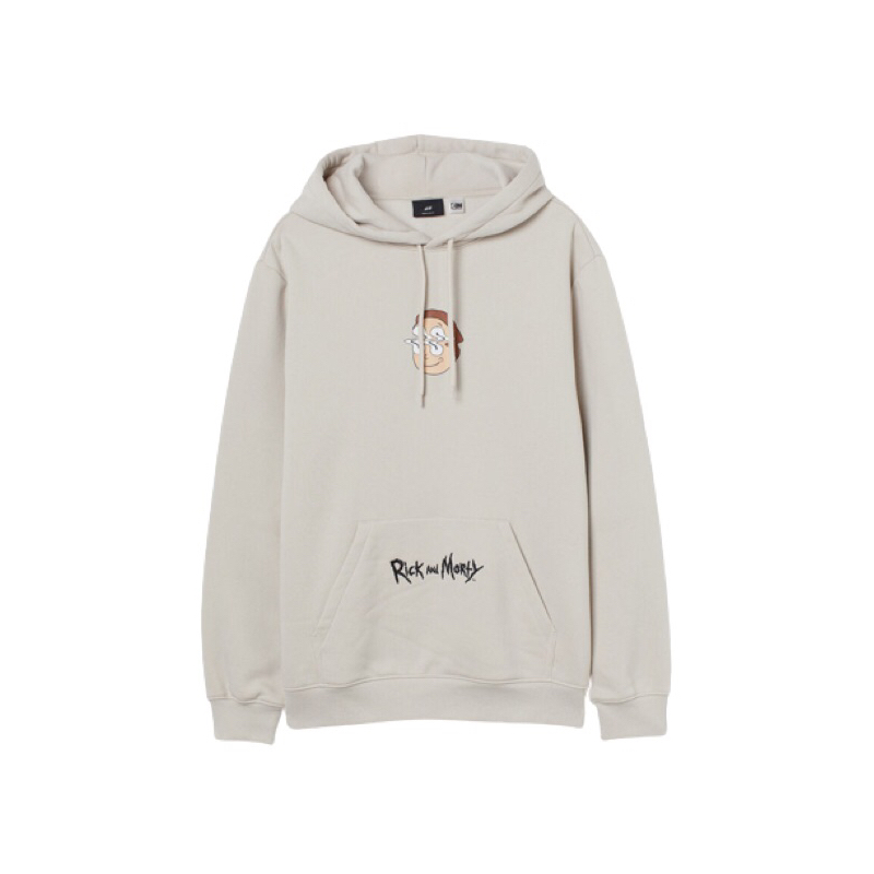 COD 12.12 Hoodie H&amp;M Rick and Morty Beige Sweater HnM Pria Wanita