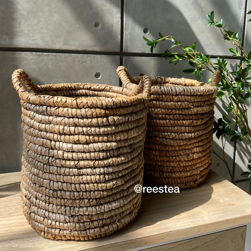 Keranjang Anyam Banana Lilit/ Keranjang anyam / Cover pot