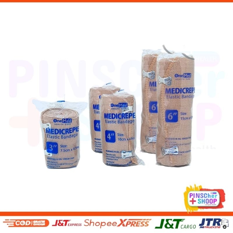 Medicrepe Verban Elastis Bandage Perban Cokelat