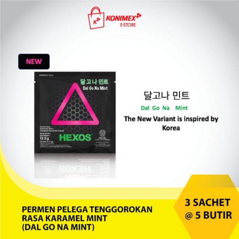 

Hexos Dalgona Mint 3sachet @ 5butir