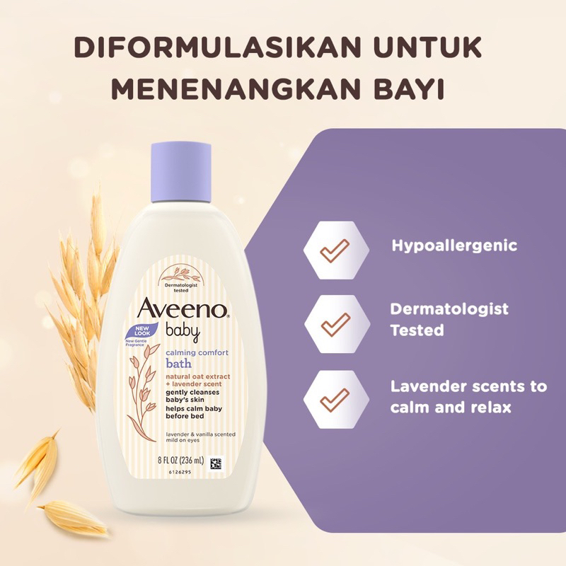 Aveeno Baby Calming Comfort Bath 236ml Sabun Mandi Bayi