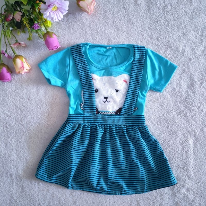 Dress anak cewek 6 7 8 9 10 11 12 bulan 1 tahun baju harian baby ( dress JKT 01 )6