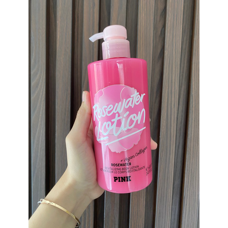 VICTORIA’S SECRET PINK ROSEWATER / CUCUMBER WATER BODY LOTION 414ml