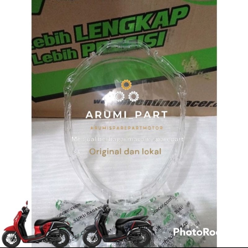 Kaca mika reflektor lampu depan scoopy new pristage k2f 2022-2022