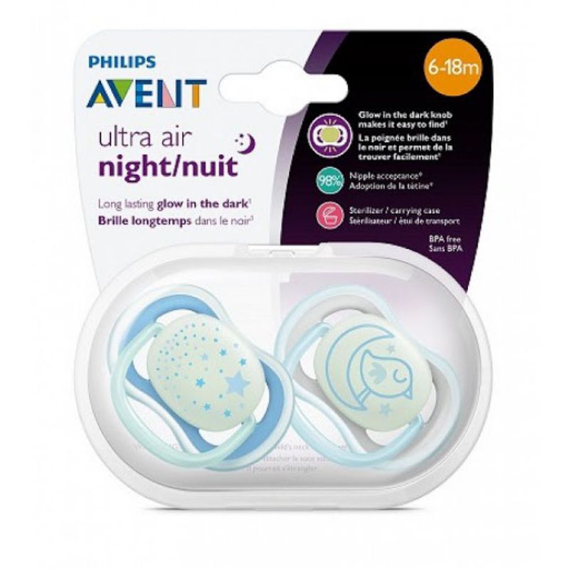 Philips Avent Ultra Air Night Pacifier 0-6m &amp; 6-18m
