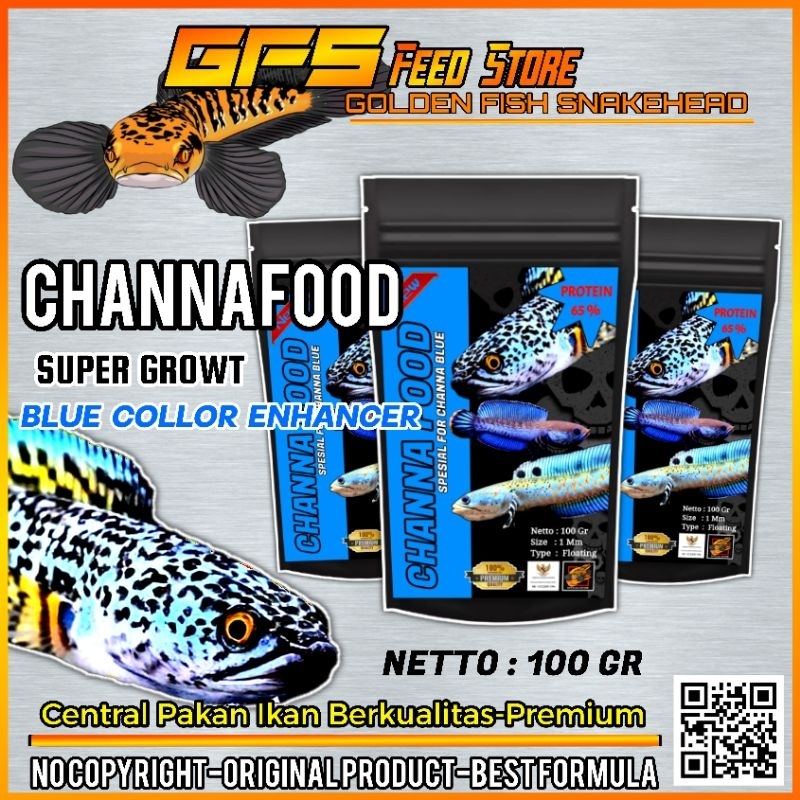 CHANNA FOOD/Pelet ikan channa 100gr