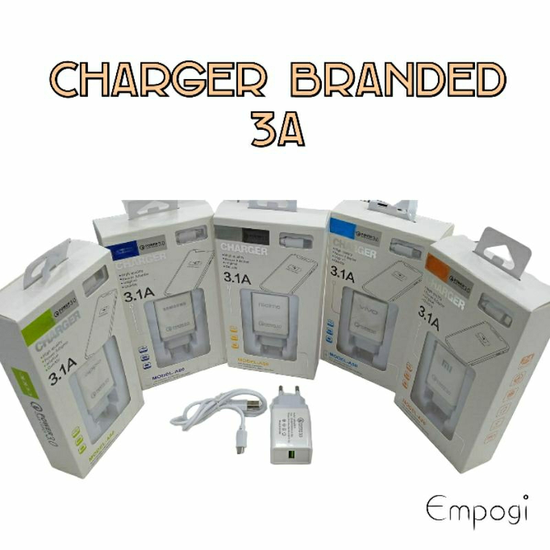 TC CHARGER A80 BRANDED PUTIH TIPE MIKRO