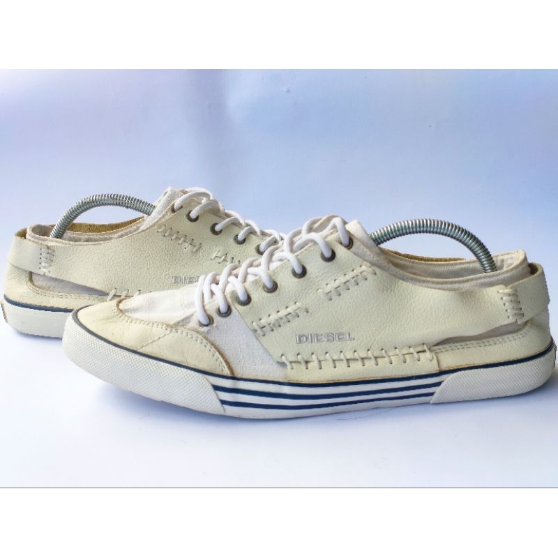 Sepatu Sneakers Diesel Leather Canvas Original (Preloved) (Second)