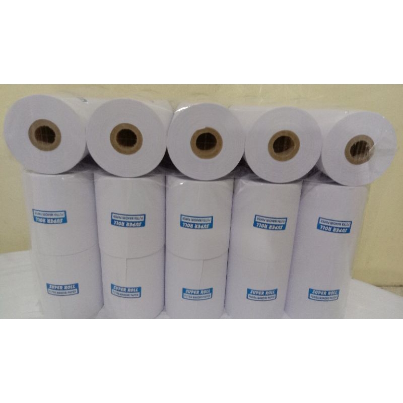 

Kertas Kasir HVS Ukuran 75x60mm Paket 10 Roll RB9