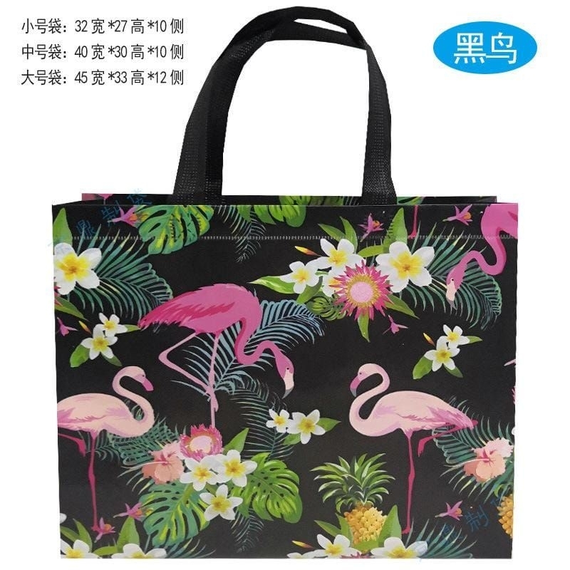 PAPER BAG KAIN TAS BELANJA TAS HAMPERS GOODIE BAG JUMBO PREMIUM BIRD/ FLOWER