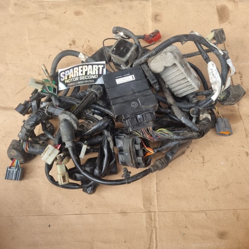 Kabel body pengapian kelistrikan eccu ecu cdi kiprog regulator fullset new satria fu 150 fi injeksi