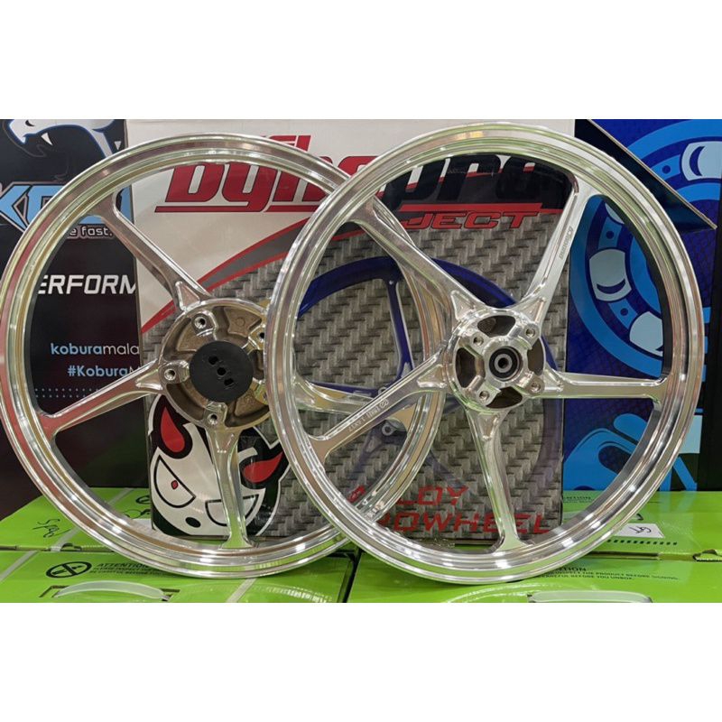 DYNO PRO D2 SPORT RIM FG 511 SERIES CHROME SIZE 16/16*17  UNTUK MOTOR MX KING | VELG DYNOPRO MX KING