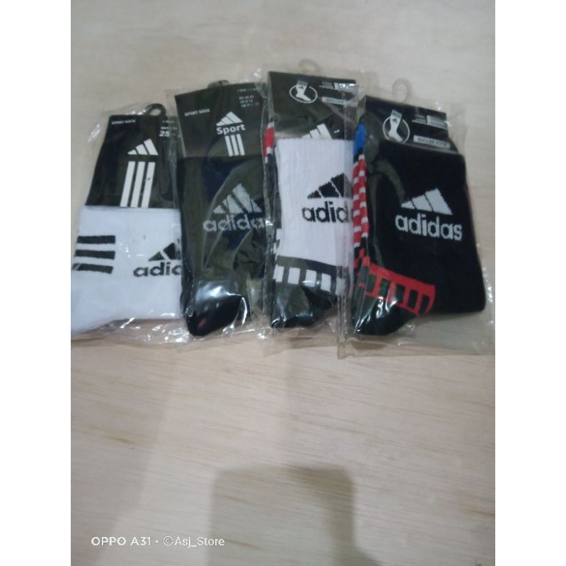 KAOS KAKI PENDEK ADIDAS (DIAITAS MATA KAKI)/ KAOS KAKI OLAHRAGA BOLA FUTSAL GYM RUNNING DLL