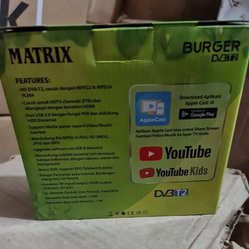 [ORIGINAL] STB MATRIX BURGER HIJAU TERMURAH!!!