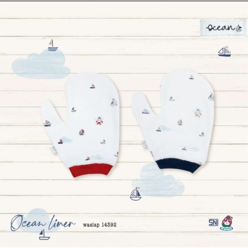 Ichigo Washlap Putih Ocean Liner (2 Pcs) IC-WP/2