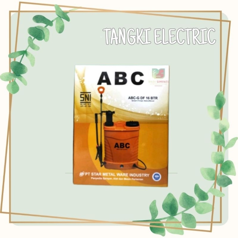 Tangki Alat Semprot ABC / Sprayer Elektrik + Manual - 16 Liter Baterai ABC Double Fungsi