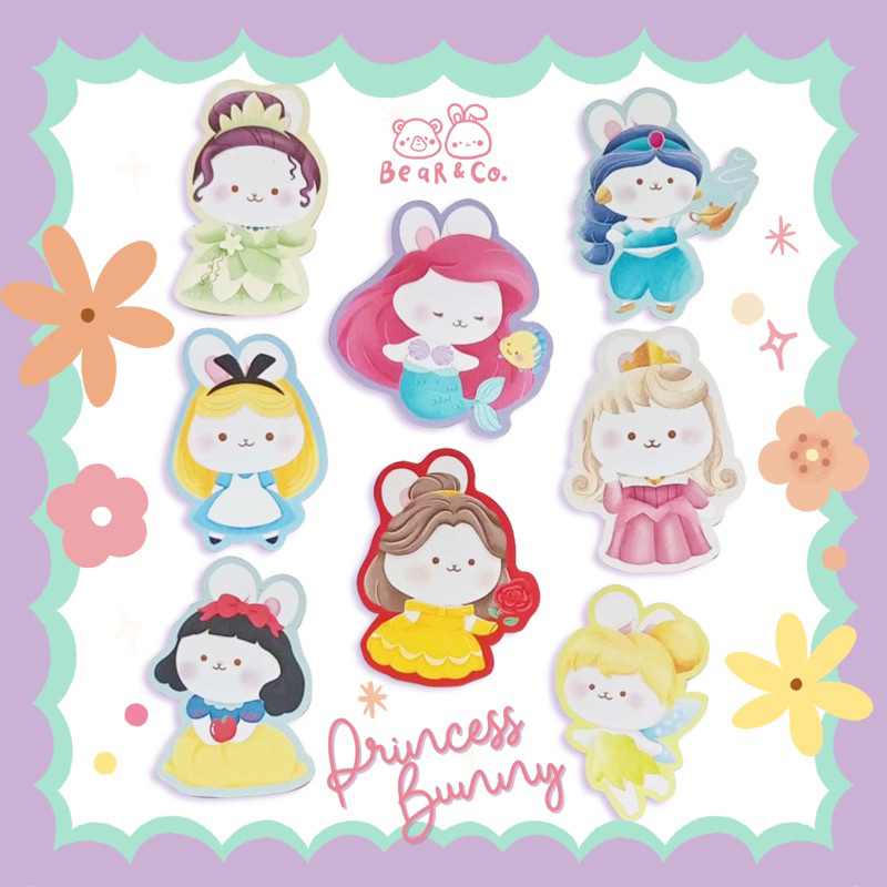 

sticker die cut disney princess theme