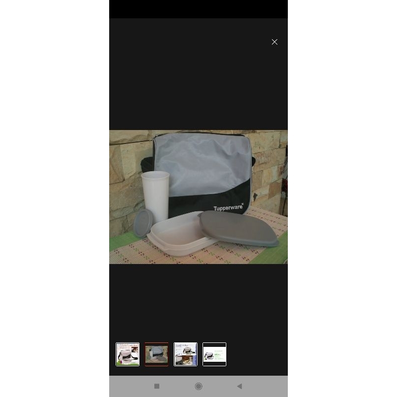 Lunch Set Tupperware Hang out Set Gratis Tas selempang original