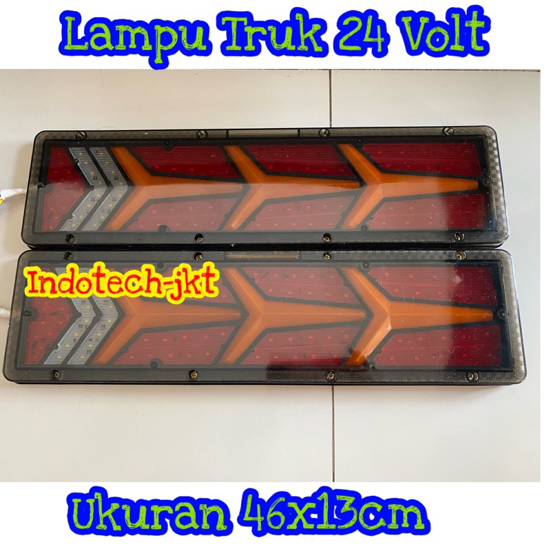 Stop Lamp Lampu Belakang Truk 24 Volt model 3 panah