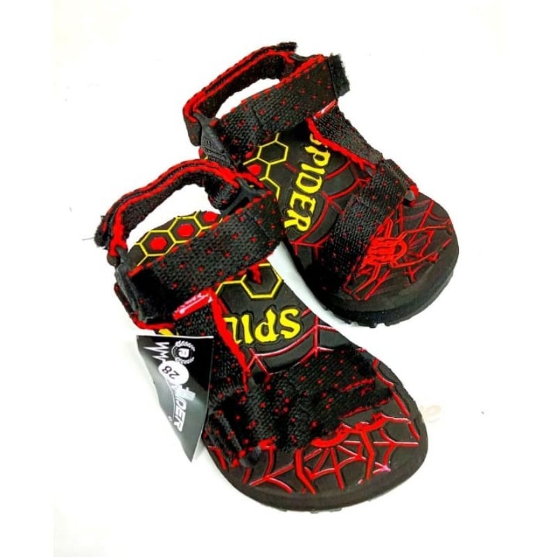 SENDAL GUNUNG KARAKTER SPIDERMEN SENDAL ANAK LAKI-LAKI