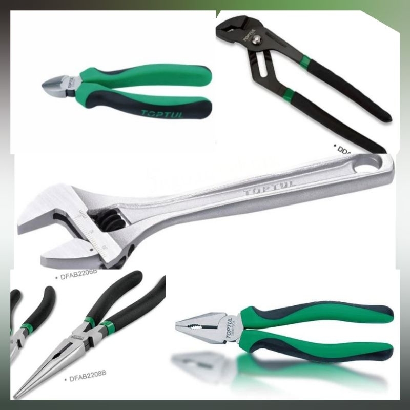 Tang Kombinasi / Tang Potong / Tang Lancip / Tang Burung / Kunci Inggris / Merek Toptul  / Kunci Ser