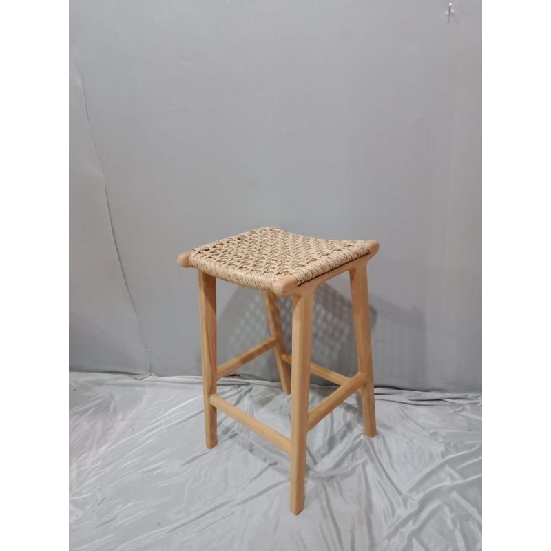 stool rotan anyaman sintetis tinggi 60cm