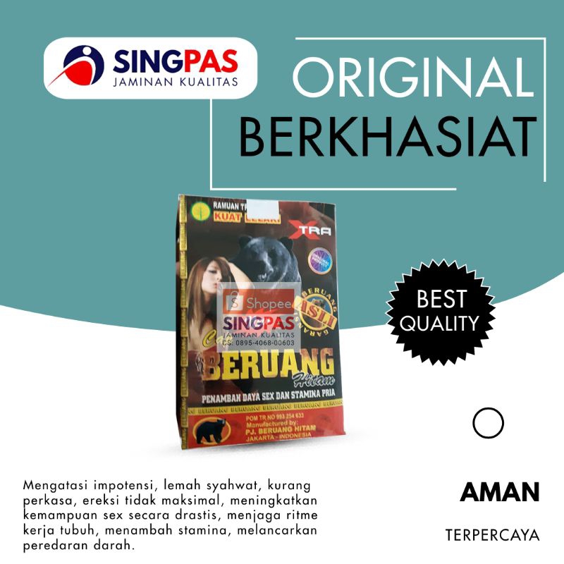 Serbuk Herbal Jamu (Beruang) Hitam Original Jamu Kuat Pria Kesehatan Seksual