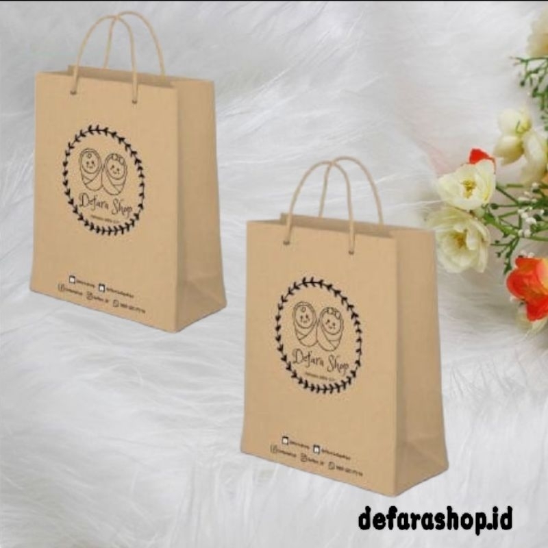 paperbag // Paperbag Coklat // Tas Hampers // Tas Kado // Tas Kertas