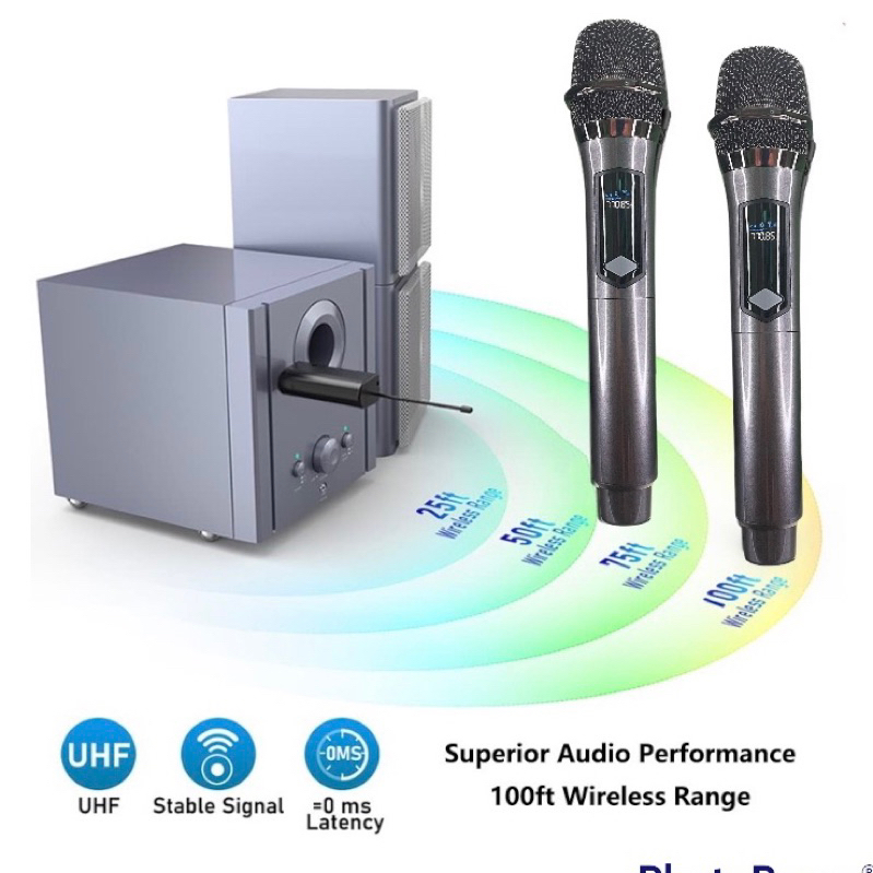 LT-801 Wireless Microphones 1 receiver 2mic wireles ,Dual Handheld Mic With Receiver,Chargeable  Mic Nirkabel Mikrofon Portabel