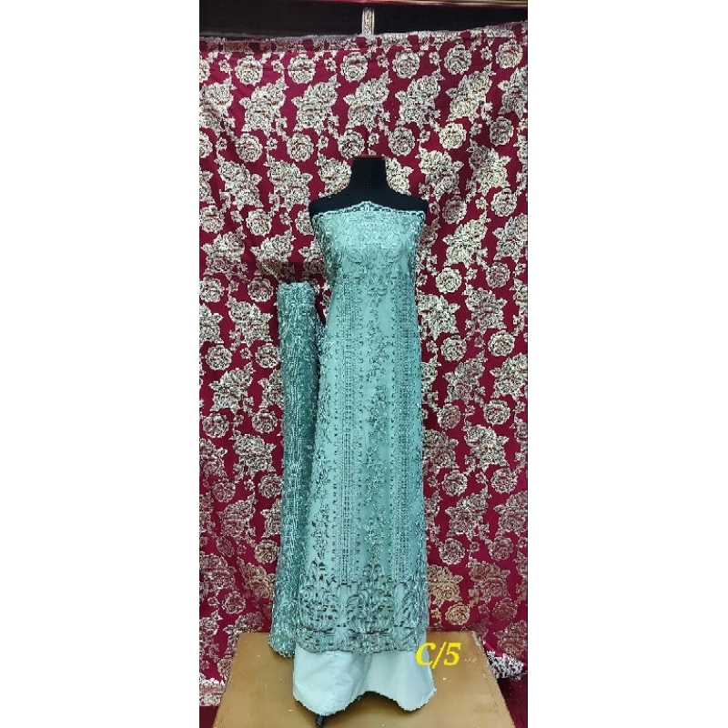 Tulle Etnik Bordir Senada *Harga 1 meter