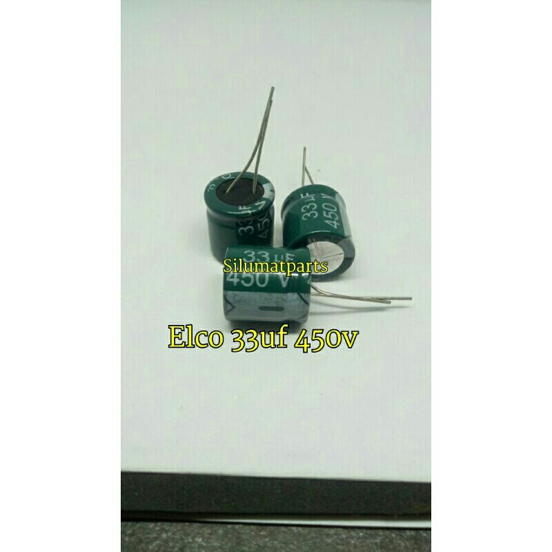 Elco 33uf 450v / Elko 33uf 450 volt / Capasitor Kapasitor 450v 33uf